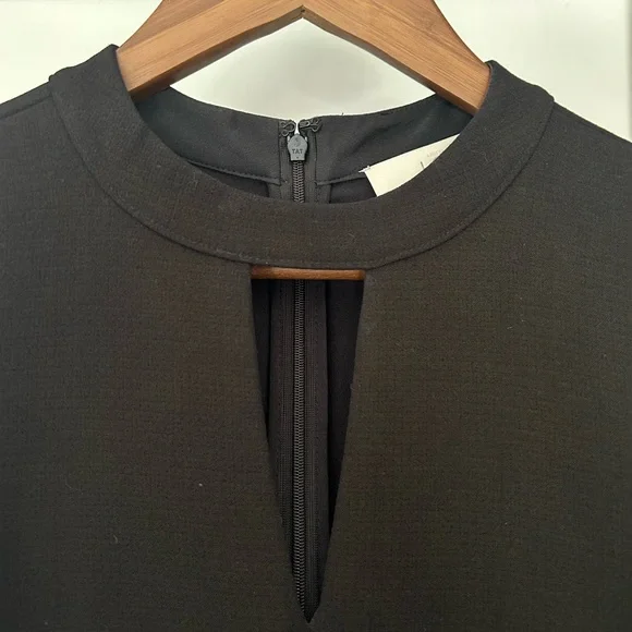 LOFT Black Midi Dress - Picture 3 of 9